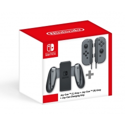 Joy-con Pair Grey + Joy-con Charging Grip (Nintendo Switch)